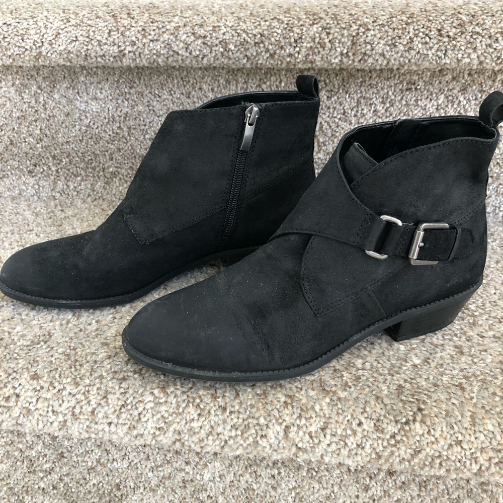 Franco Sarto Black Ankle Boots